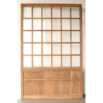 大型建具 市松意匠 モールガラスのガラス戸　GD0140 