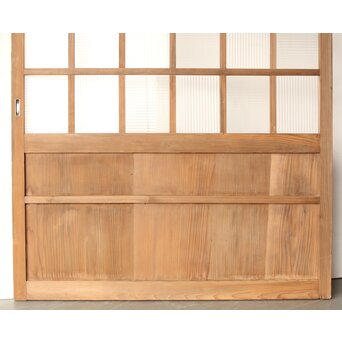 大型建具 市松意匠 モールガラスのガラス戸　GD0140 