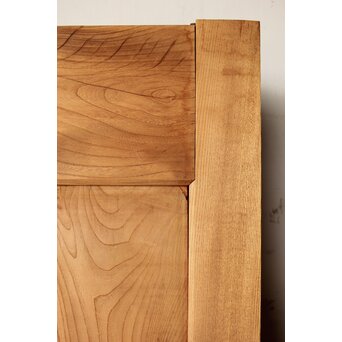 極太框 欅一枚板蔵戸　W082Y 