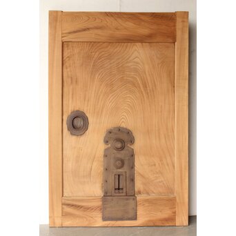 極太框 欅一枚板蔵戸　W082Y