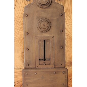 極太框 欅一枚板蔵戸　W082Y 