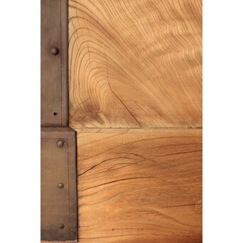 極太框 欅一枚板蔵戸　W082Y 