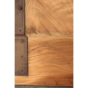 極太框 欅一枚板蔵戸　W082Y 