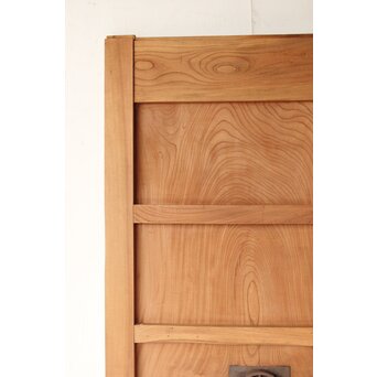 極太框 欅一枚板蔵戸　W082Y 