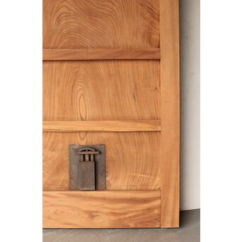 極太框 欅一枚板蔵戸　W082Y 