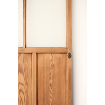 緑色ガラスの白木建具　GD0141 