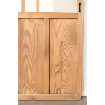 緑色ガラスの白木建具　GD0141 