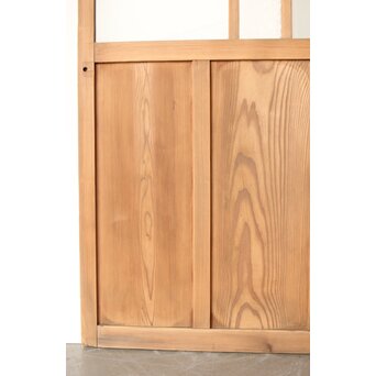 緑色ガラスの白木建具　GD0141 