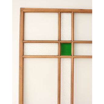 緑色ガラスの白木建具　GD0141 