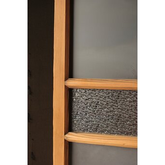 緑色ガラスの白木建具　GD0141 