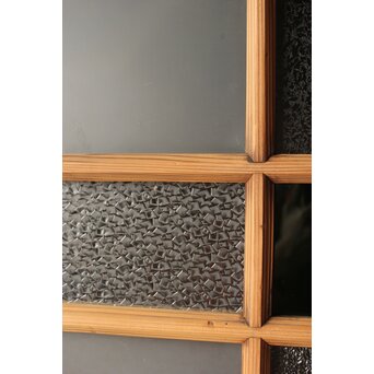 緑色ガラスの白木建具　GD0141 