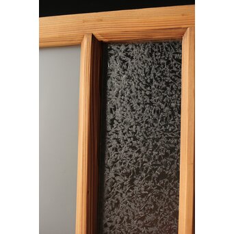 緑色ガラスの白木建具　GD0141 