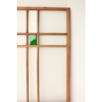 緑色ガラスの白木建具　GD0141 
