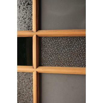 緑色ガラスの白木建具　GD0141 