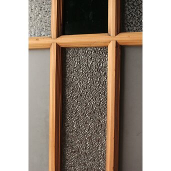 緑色ガラスの白木建具　GD0141 