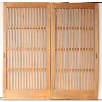 白木格子戸 2枚1組　L1069