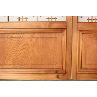 障子戸風 組子ガラス戸 2枚1組　GD0145 