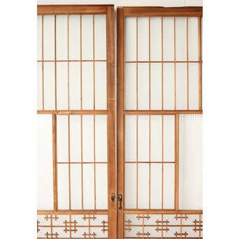 障子戸風 組子ガラス戸 2枚1組　GD0145 