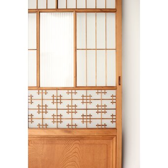 障子戸風 組子ガラス戸 2枚1組　GD0145 