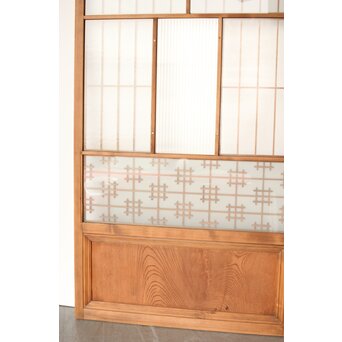 障子戸風 組子ガラス戸 2枚1組　GD0145 