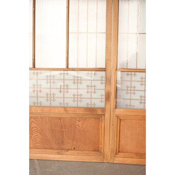 障子戸風 組子ガラス戸 2枚1組　GD0145 