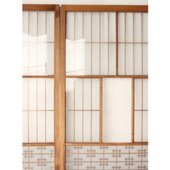 障子戸風 組子ガラス戸 2枚1組　GD0145 