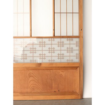 障子戸風 組子ガラス戸 2枚1組　GD0145 