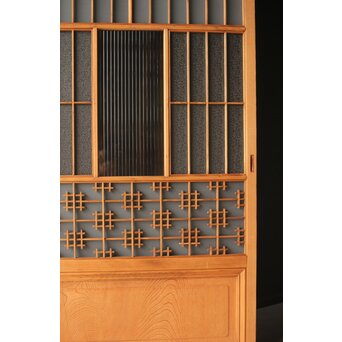 障子戸風 組子ガラス戸 2枚1組　GD0145 