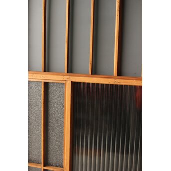 障子戸風 組子ガラス戸 2枚1組　GD0145 