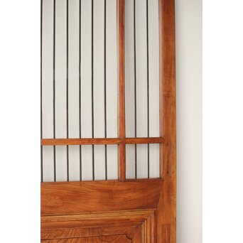 欅の鉄格子ガラス戸　GD0146Y 