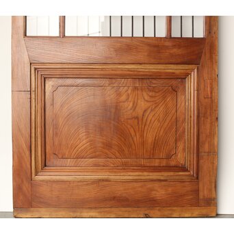 欅の鉄格子ガラス戸　GD0146Y 