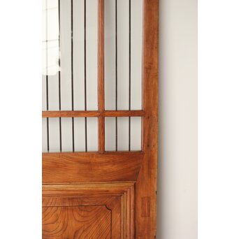 欅の鉄格子ガラス戸　GD0146Y 