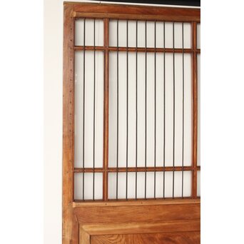 欅の鉄格子ガラス戸　GD0146Y 