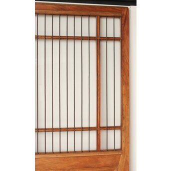 欅の鉄格子ガラス戸　GD0146Y 