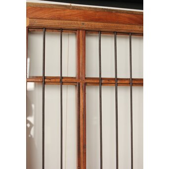 欅の鉄格子ガラス戸　GD0146Y 