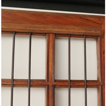 欅の鉄格子ガラス戸　GD0146Y 