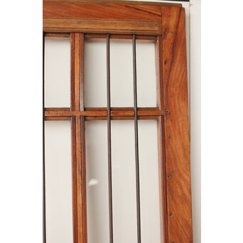 欅の鉄格子ガラス戸　GD0146Y 