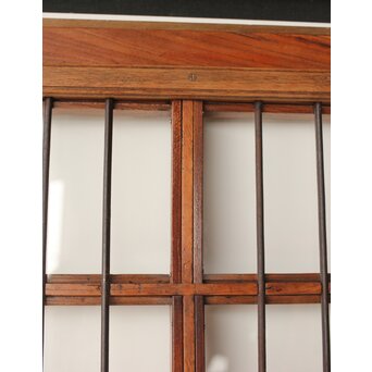 欅の鉄格子ガラス戸　GD0146Y 