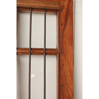 欅の鉄格子ガラス戸　GD0146Y 