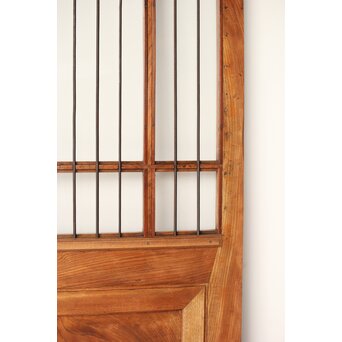 欅の鉄格子ガラス戸　GD0146Y 