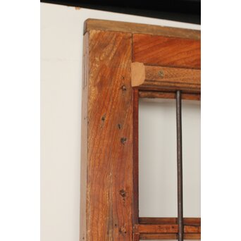 欅の鉄格子ガラス戸　GD0146Y 