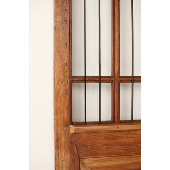 欅の鉄格子ガラス戸　GD0146Y 