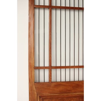 欅の鉄格子ガラス戸　GD0146Y 
