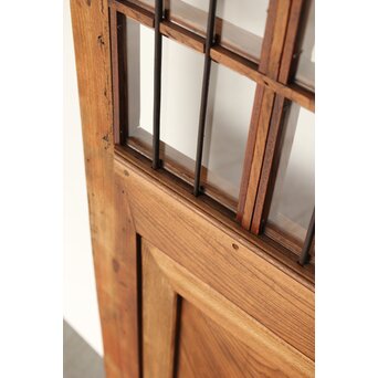 欅の鉄格子ガラス戸　GD0146Y 