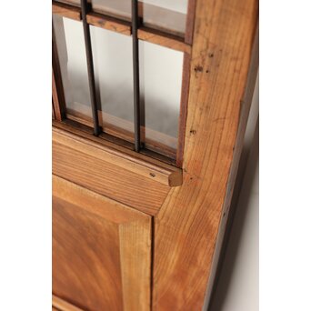 欅の鉄格子ガラス戸　GD0146Y 