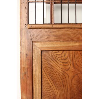 欅の鉄格子ガラス戸　GD0146Y 