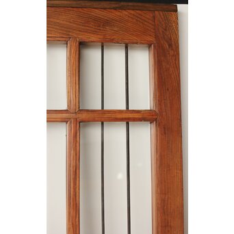 欅の鉄格子ガラス戸　GD0146Y 