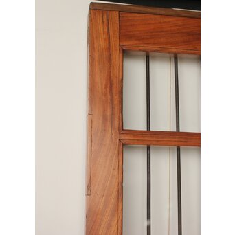 欅の鉄格子ガラス戸　GD0146Y 