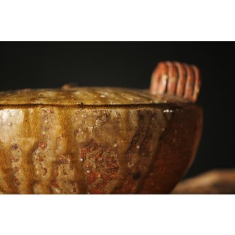 反古庵好 宗旦古流 自笑書付 信楽耳付水指　P375 