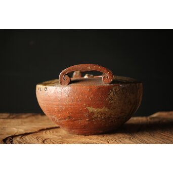 反古庵好 宗旦古流 自笑書付 信楽耳付水指　P375 